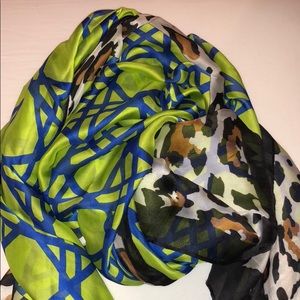 Long silk scarf